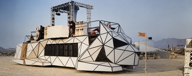 Dogzilla, a custom-built art car, from the Burning Man chapter of the Diamond Rock City Entertainment archive